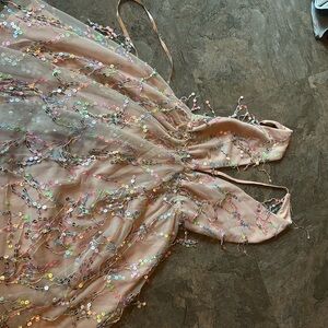 Selfie Leslie semi formal dress  with Multicolor Sequins